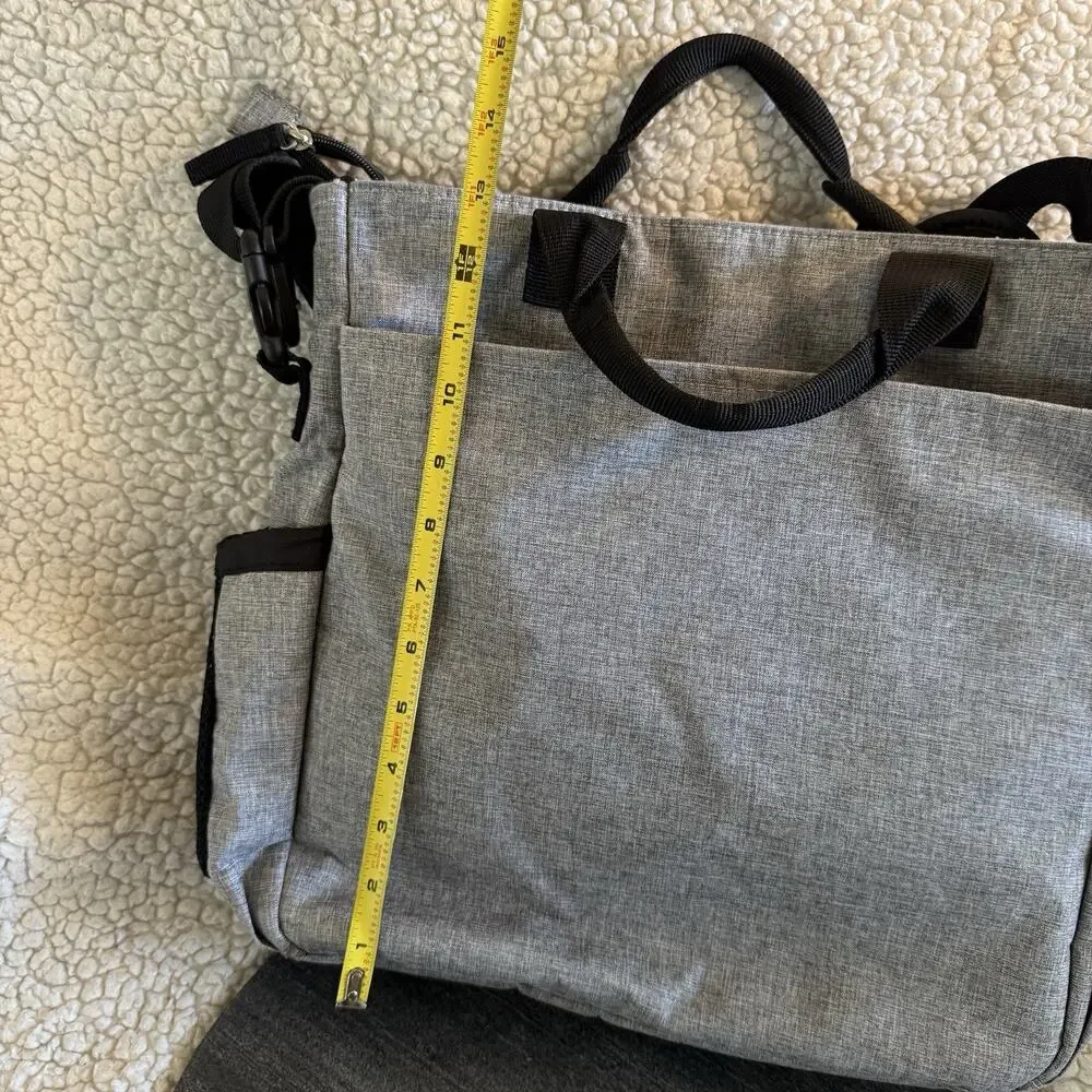 SKIP HOP Signature‎ Dialer Changing Bag Tote w/Changing Pad Textured Grey